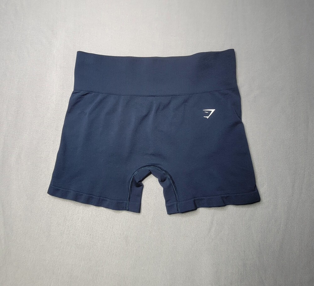 Gymshark Women's Athletic Stretch Workout Short Color Navy Blue Size S
